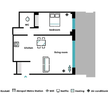 Modern 1bd Close To The Acropolis Museum By Upstreet Апартаменты